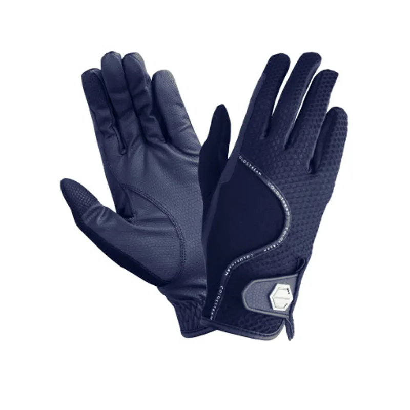 Coldstream Next Generation Swinton Combi Mesh Summer Riding Gloves - - Navy child