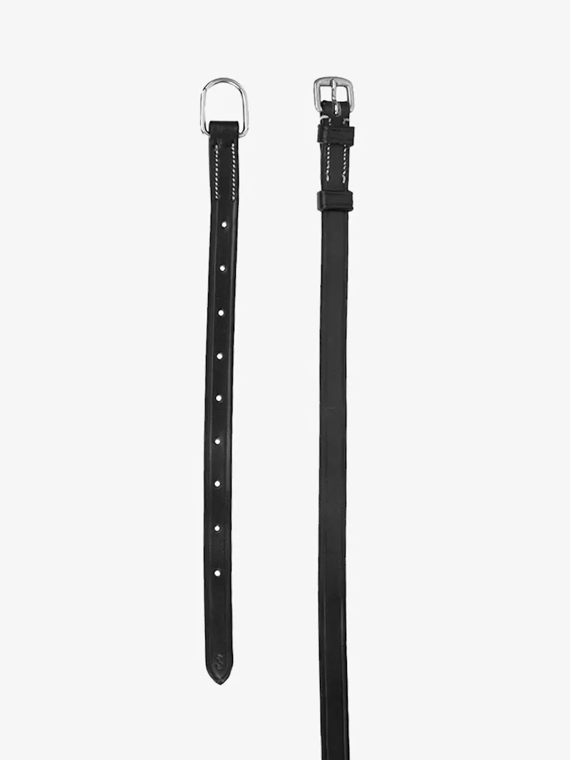 PS of Sweden Flat Throatlash with Light Stitches - Black