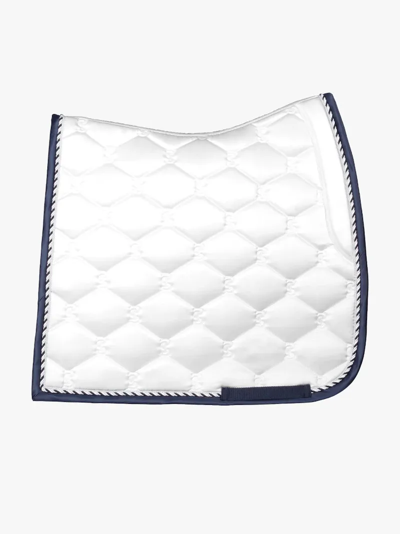 PS of Sweden Dressage Signature Saddle Pad - White/Navy-2