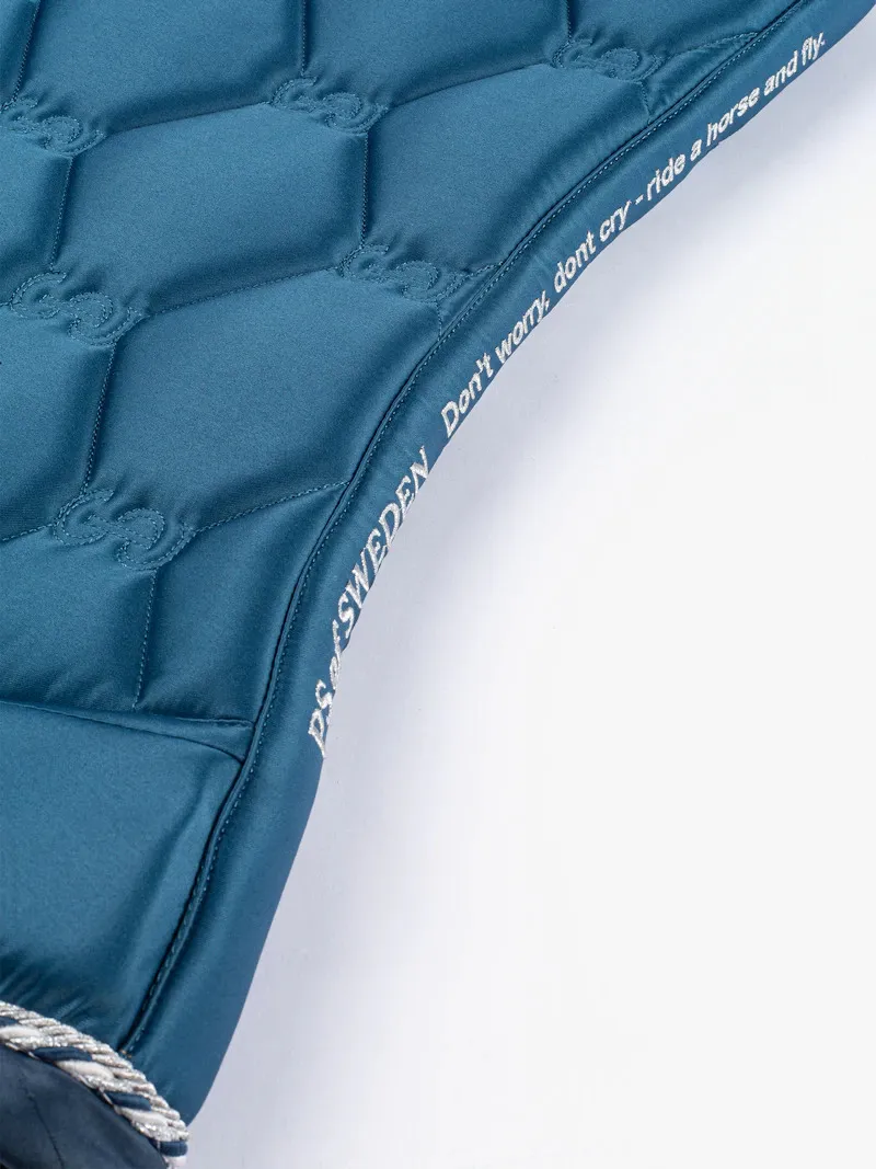 PS of Sweden Dressage Signature Saddle Pad - Mirage Blue-1
