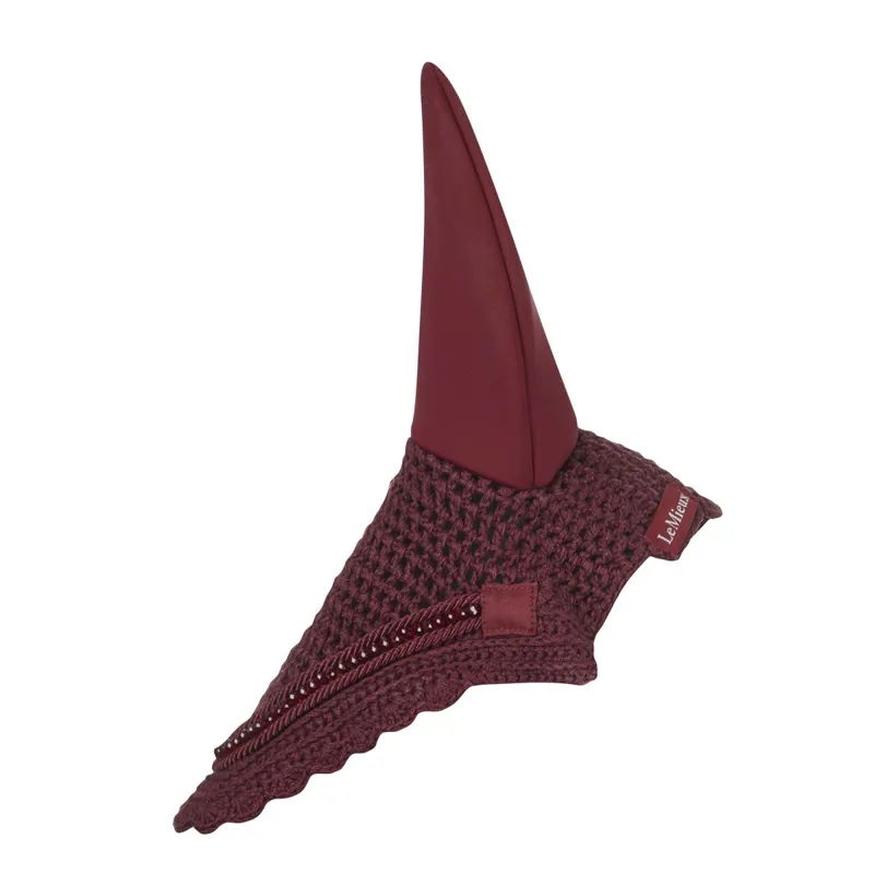 LeMieux Diamante Acoustic Fly Hood - Burgundy-2