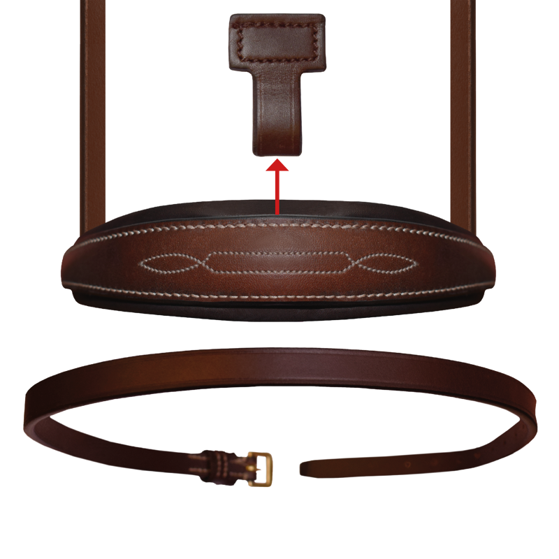 Passier No Limits Snaffle Bridle - Black-2