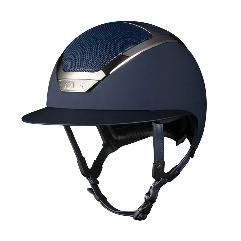 Kask Star Lady Chrome Riding Helmet- Navy/Silver