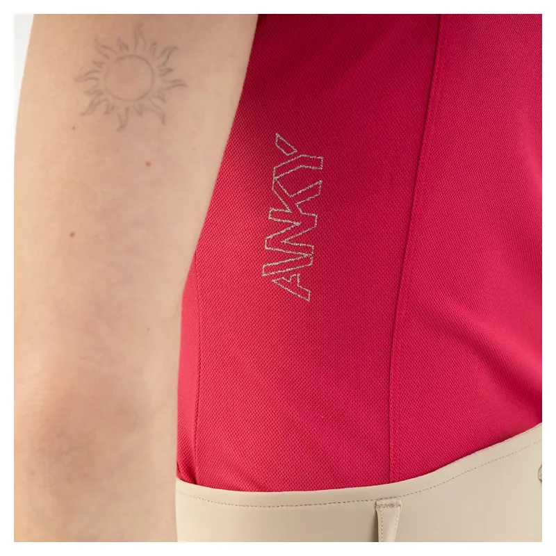 ANKY Sleeveless Polo Shirt ATC261202 Coral Innuendo-2