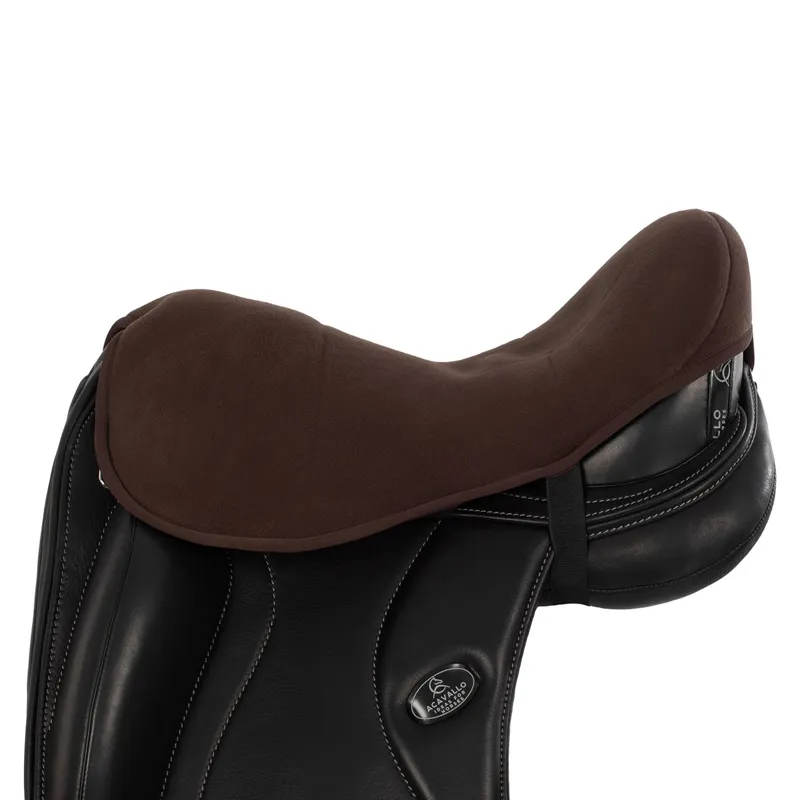 Acavallo Ortho-Coccyx Seat Saver Dressage Hexagonal Gel-in Dri-lex 20mm Brown-1