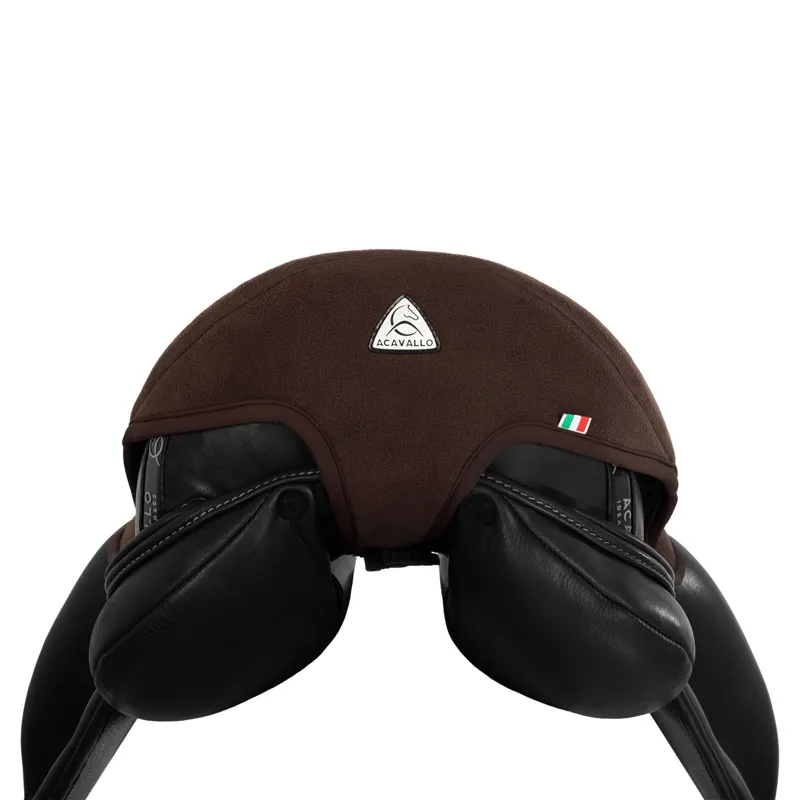 Acavallo Ortho-Coccyx Seat Saver Dressage Hexagonal Gel-in Dri-lex 20mm Brown-2