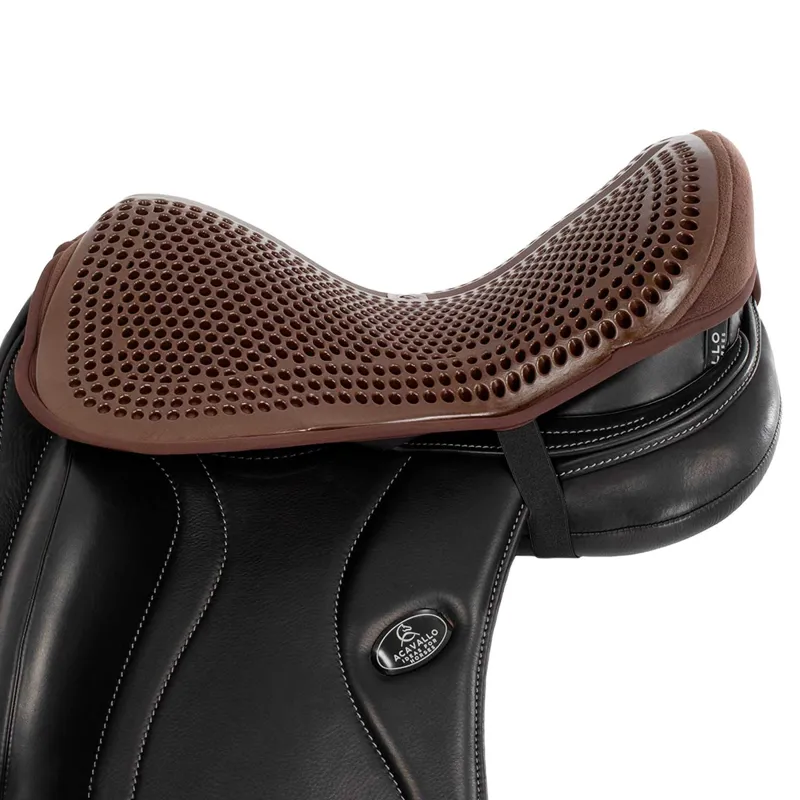 Acavallo Standard Seat Saver Dressage Classic Gel-out Dri-lex 20mm Brown-1