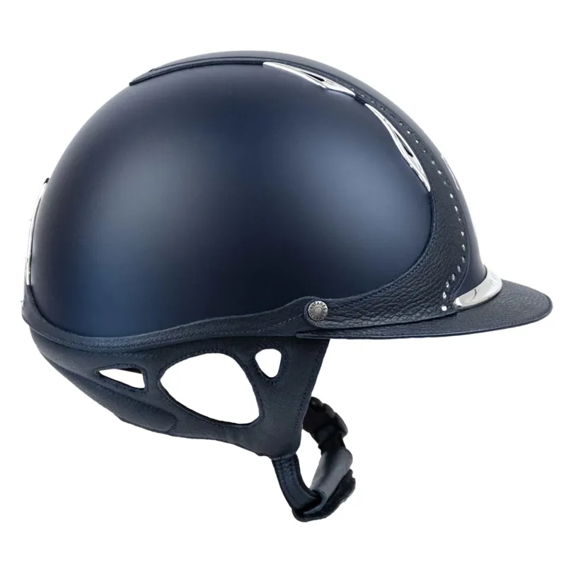 Antares Galaxy Crystal Strip Riding Hat - Blue/Blue Swarovski Stones-2