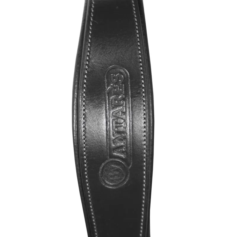 Antares Signature Flash Noseband Snaffle Bridle - Black-2