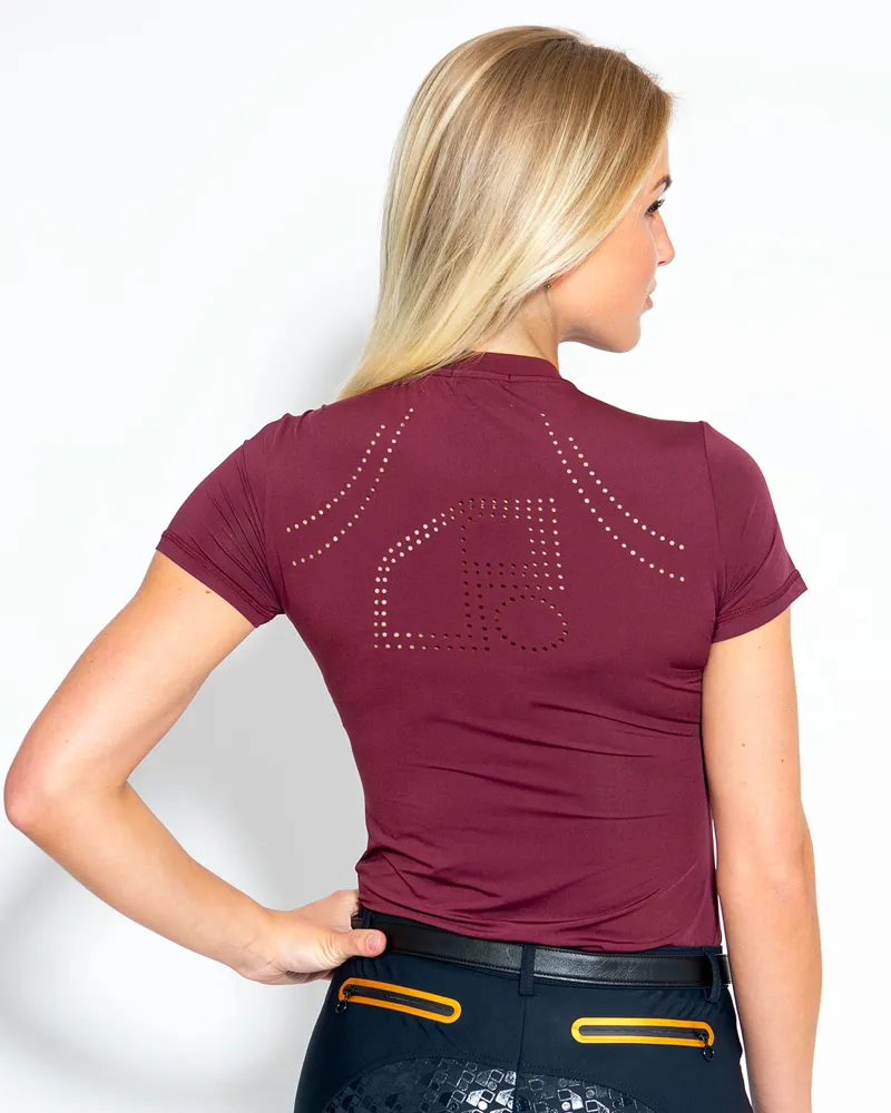 Redsware Fenne Technical T-shirt Merlot-5