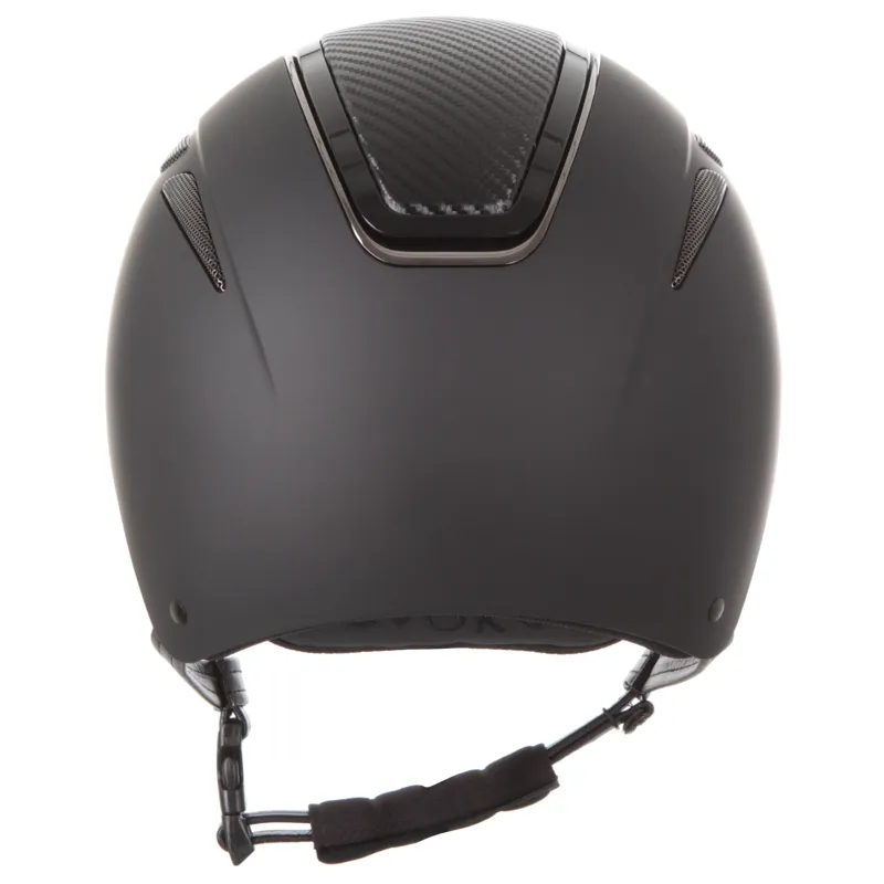 Evoke Callisto Classic Peak Helmet Black Carbon/Gunmetal-1