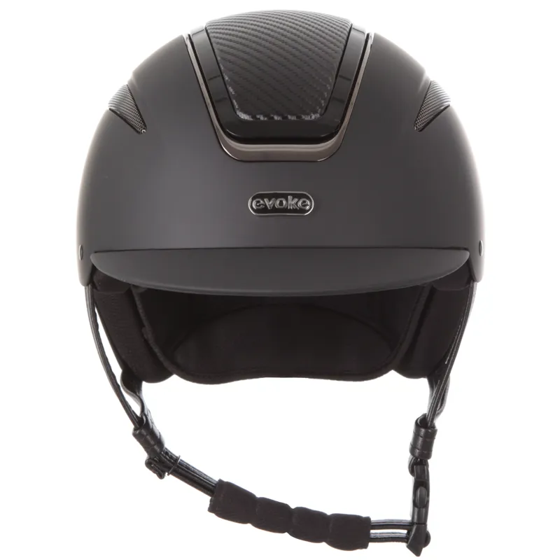Evoke Callisto Classic Peak Helmet Black Carbon/Gunmetal-2