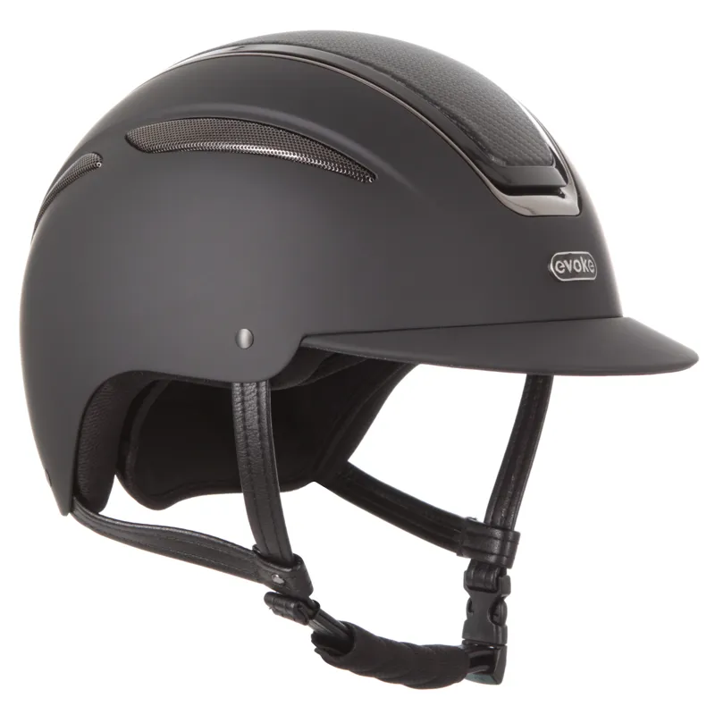 Evoke Callisto Classic Peak Helmet Black Carbon/Gunmetal-3