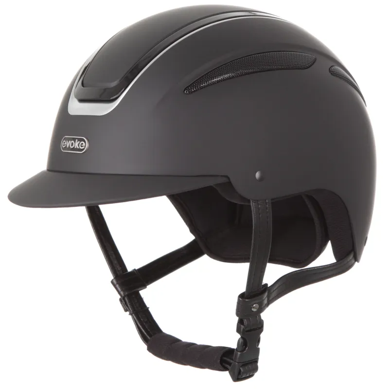 Evoke Callisto Classic Peak Helmet Black/Silver