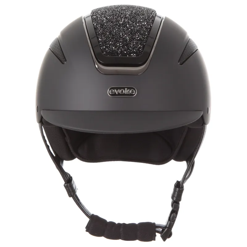 Evoke Callisto Classic Peak Helmet Black/Black Crystal-2
