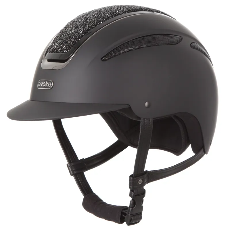 Evoke Callisto Classic Peak Helmet Black/Black Crystal