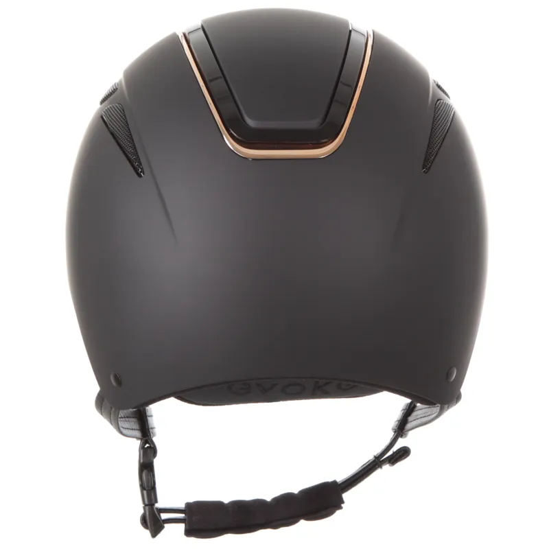 Evoke Callisto Classic Peak Helmet Black/Rose Gold-1