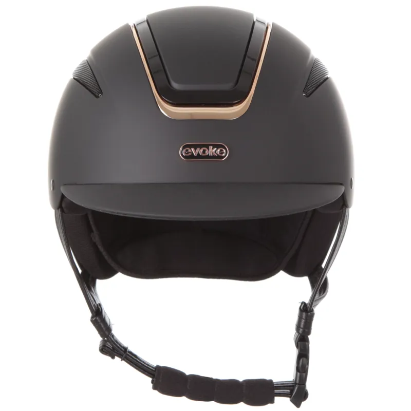 Evoke Callisto Classic Peak Helmet Black/Rose Gold-2