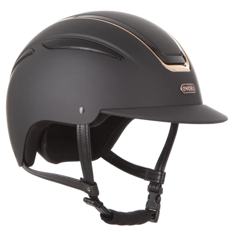 Evoke Callisto Classic Peak Helmet Black/Rose Gold-3