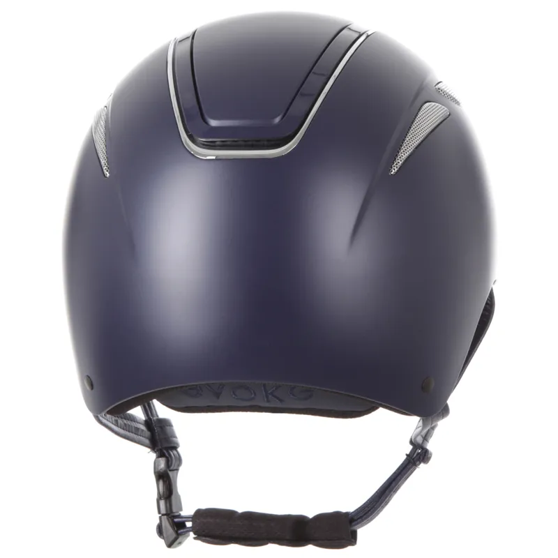 Evoke Callisto Classic Peak Helmet Navy/Chrome-1