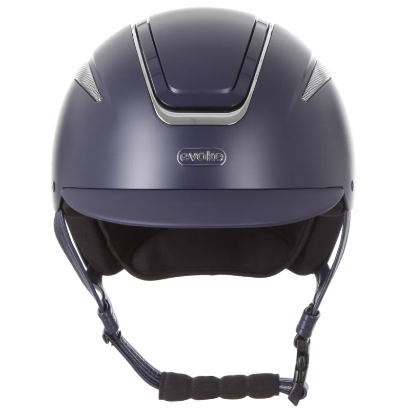 Evoke Callisto Classic Peak Helmet Navy/Chrome-2