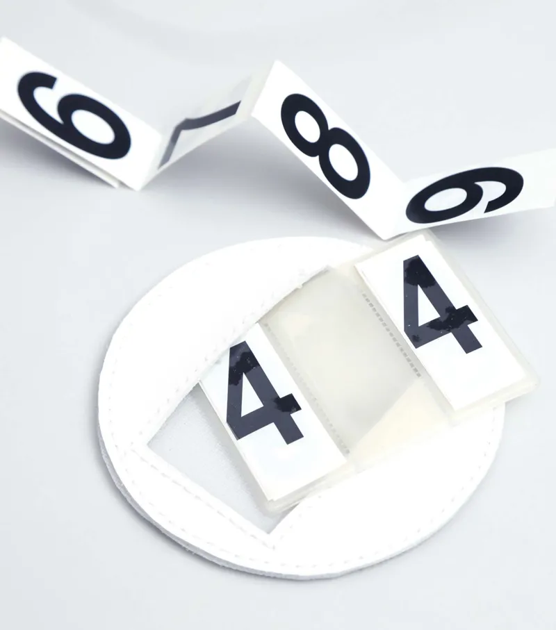 Premier Equine CC Saddle Pad with Number Holders - White -3