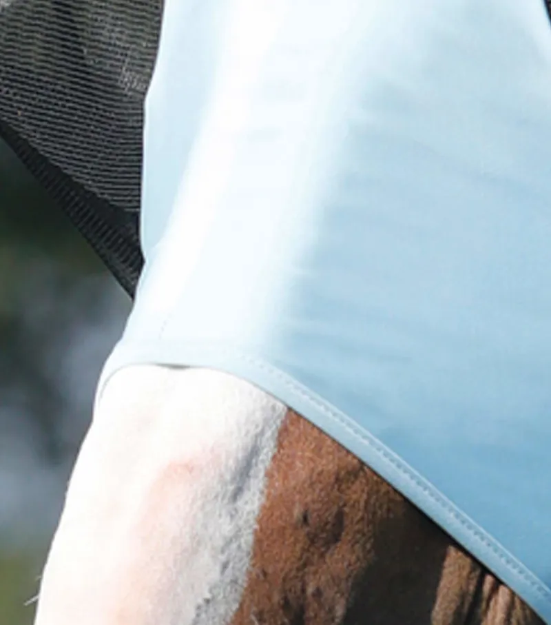 Comfort Tech Lycra Fly Mask - Blue-3