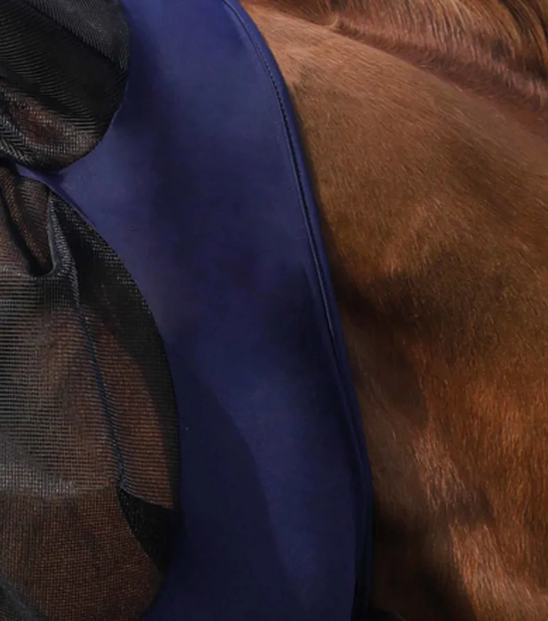 Comfort Tech Lycra Fly Mask - Navy-2