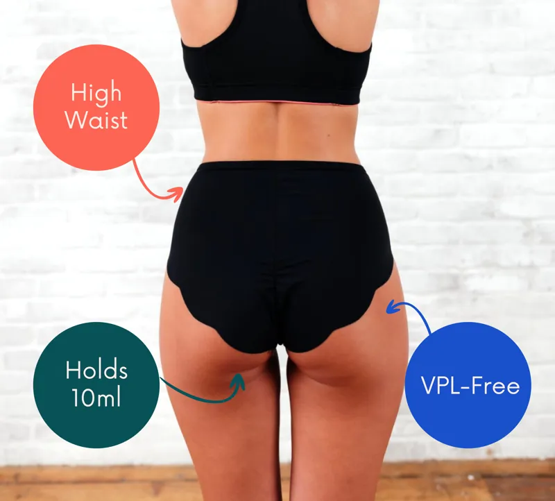 Nixibody Coni Sporty High Waist Knickers - Black-3