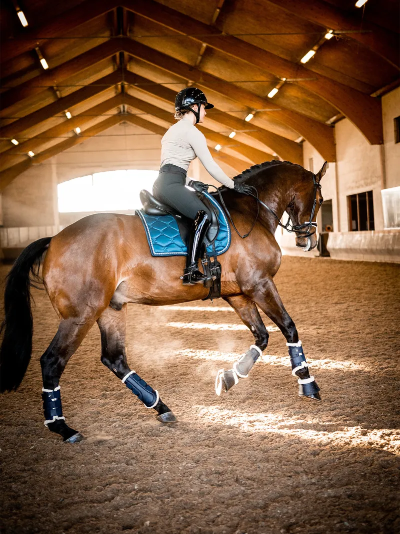 PS of Sweden Dressage Signature Saddle Pad - Mirage Blue-4