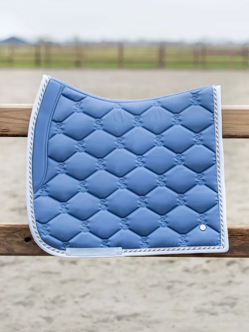PS of Sweden Dressage Signature Saddle Pad - Dove Blue-5