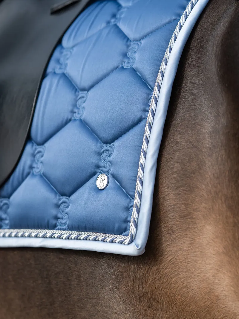 PS of Sweden Dressage Signature Saddle Pad - Dove Blue-4