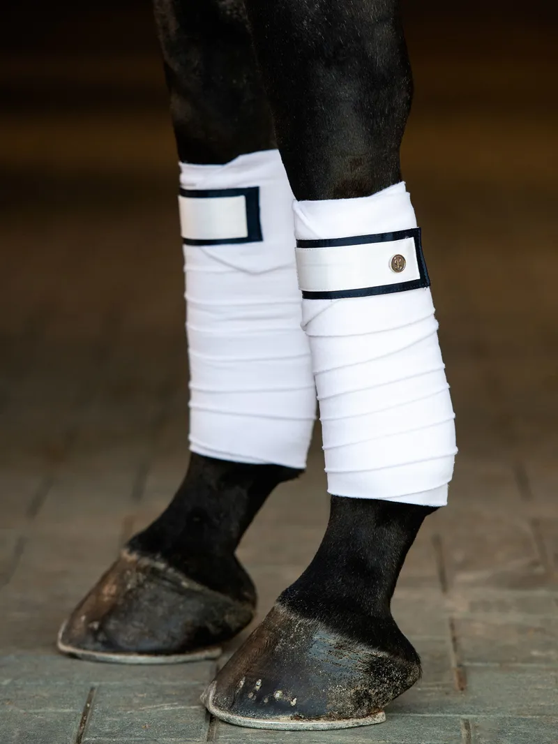 PS of Sweden Signature Polo Bandages - White-1