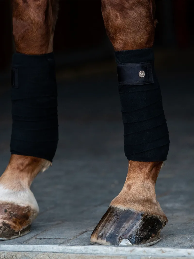 PS of Sweden Signature Polo Bandages - Black-1