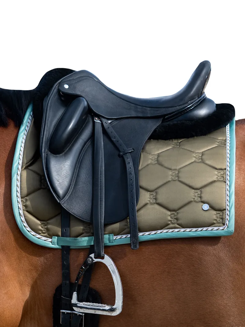 PS of Sweden Dressage Signature Saddle Pad -  Olive-3