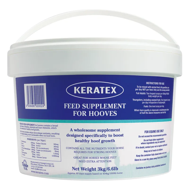 Keratex 3kg Hoof Feed Supplement