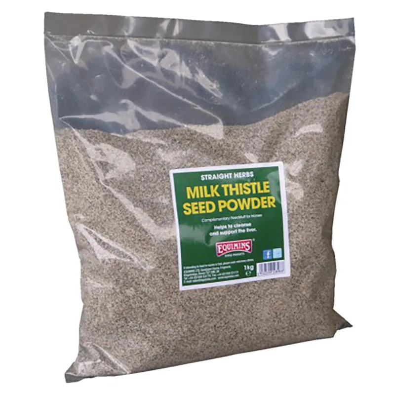 Equimins Straight Herbs Milk Thistle Seed Powder - Bag 1 kg