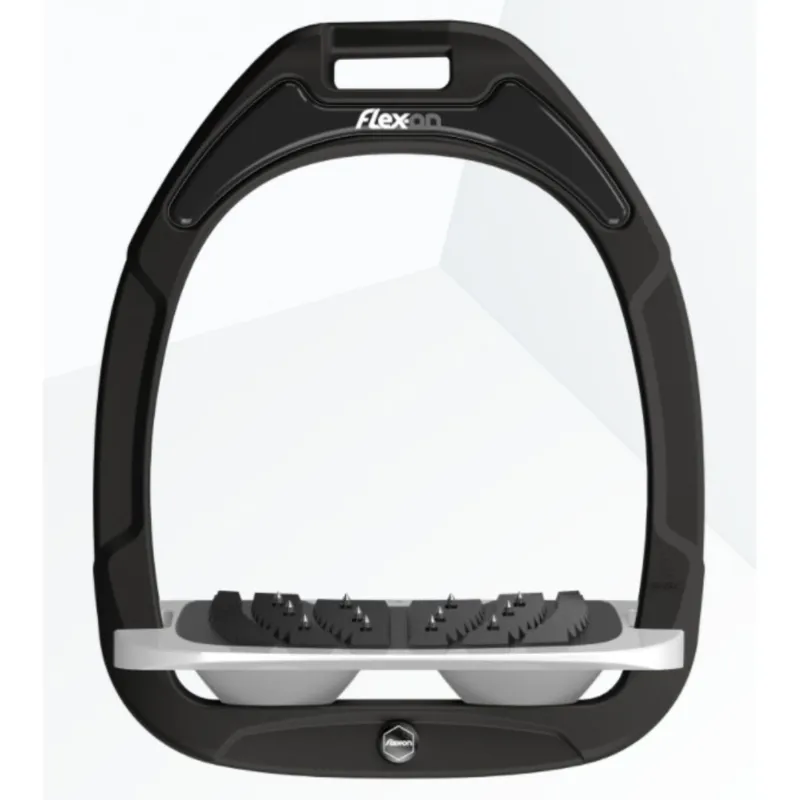 Flex-On Green Composite Inclined Stirrups One Size Black/Grey/Grey Ultra Grip
