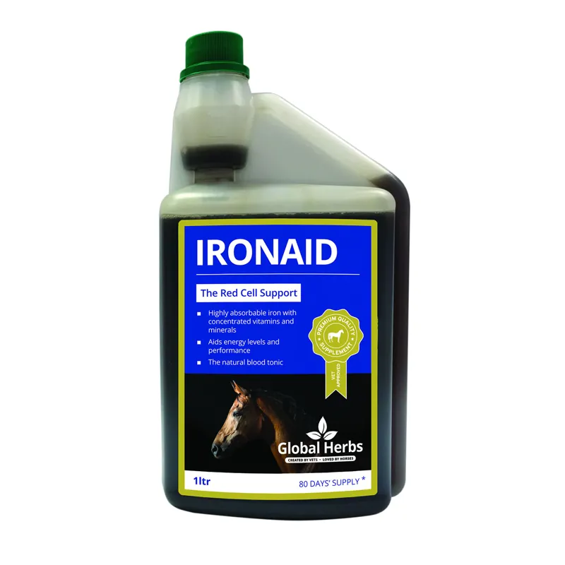 Global Herbs 1lt IronAid Supplement