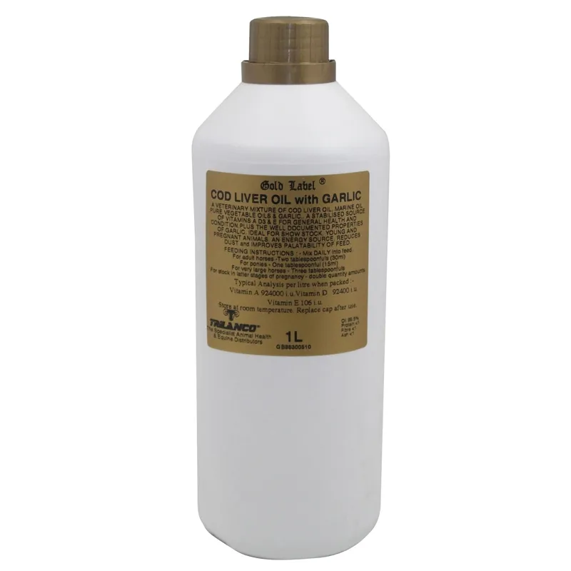Gold Label 1lt Cod Liver Oil with Garlic