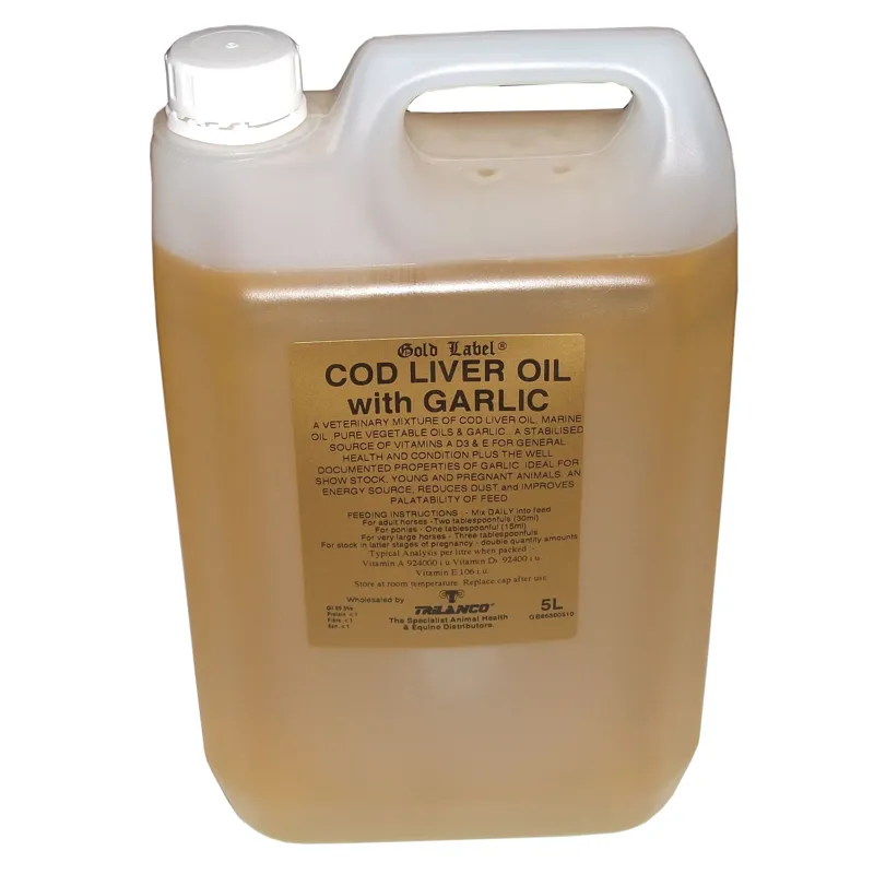 Gold Label 5lt Cod Liver Oil with Garlic