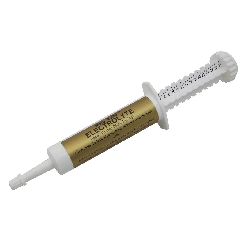 Gold Label 30ml Electrolyte Oral Syringe