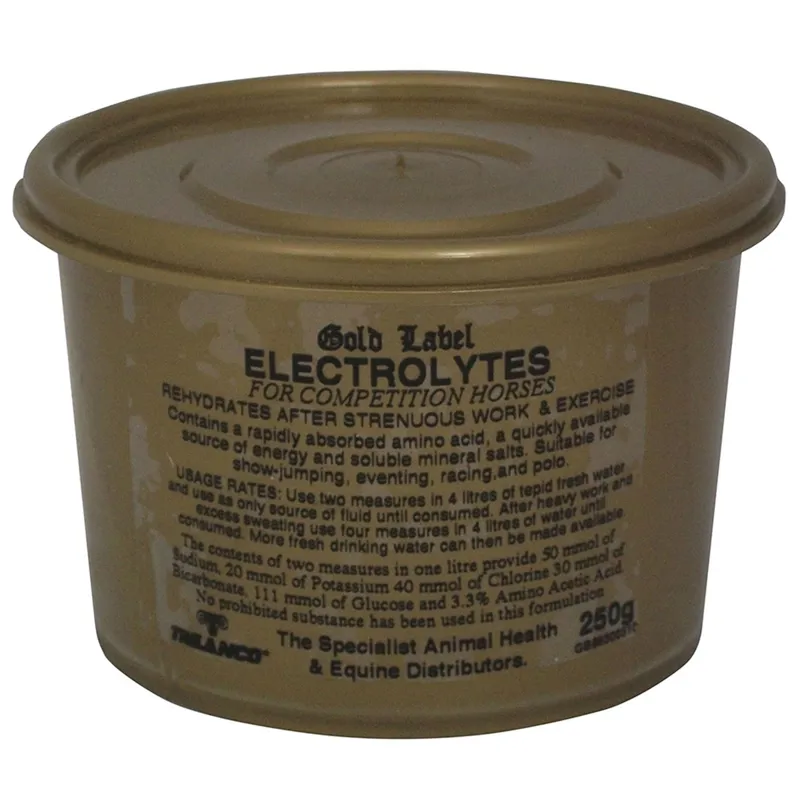 Gold Label 250g Electrolytes in Gold
