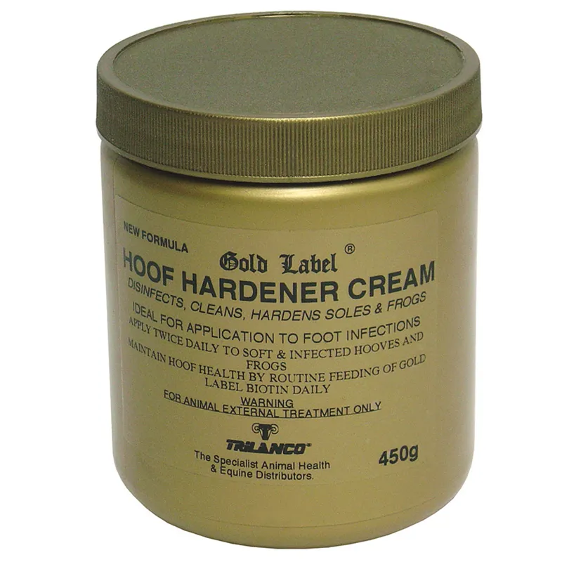 Gold Label 450g Hoof Hardener Cream in Gold