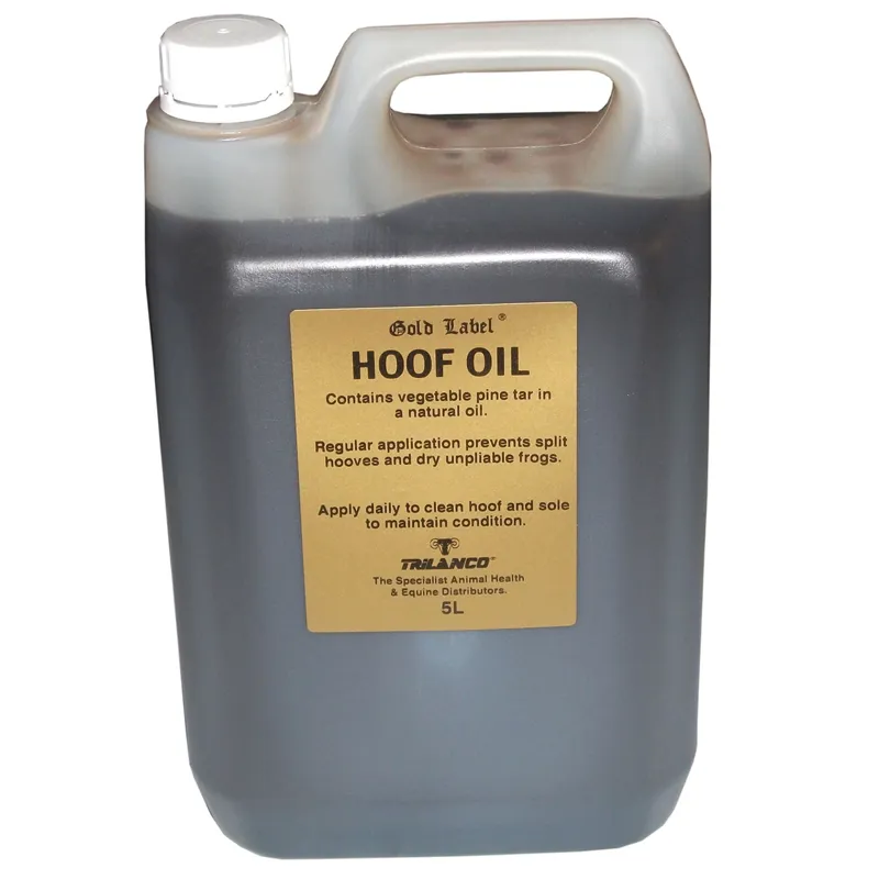 Gold Label 5lt Hoof Oil in Black