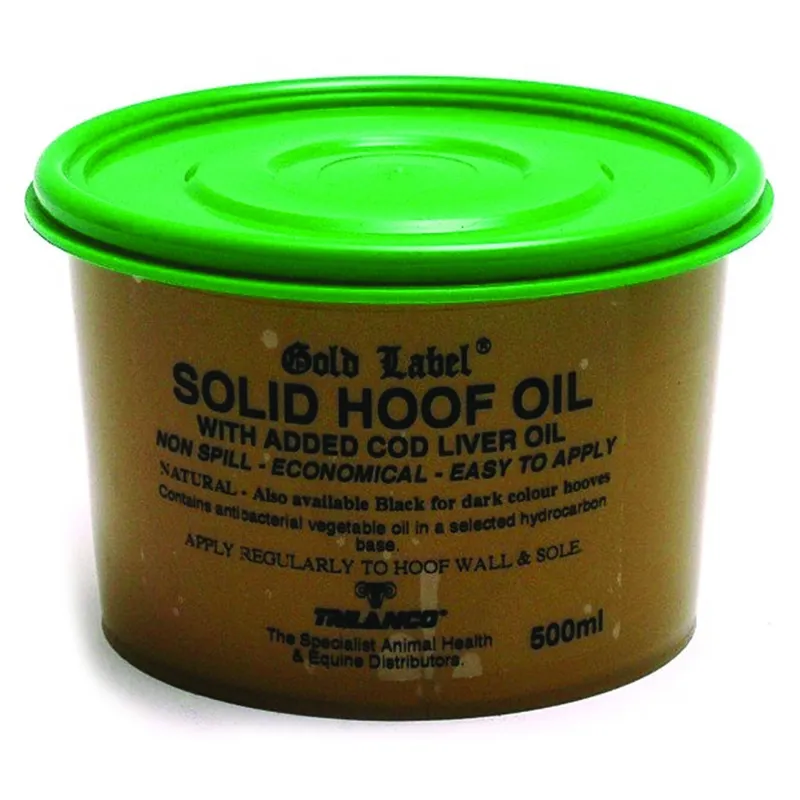 Gold Label 500ml Solid Natural Hoof Oil