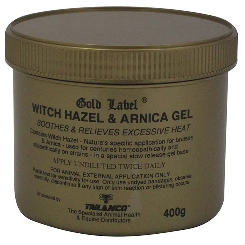 Gold Label 400gm Witch Hazel and Arnica Gel