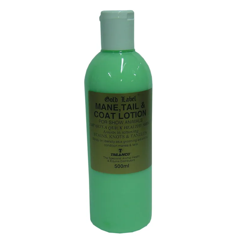 Gold Label 500ml Mane Tail and Coat Lotion