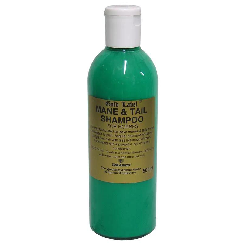 Gold Label 500ml Mane Coat and Tail Shampoo/Conditioner 
