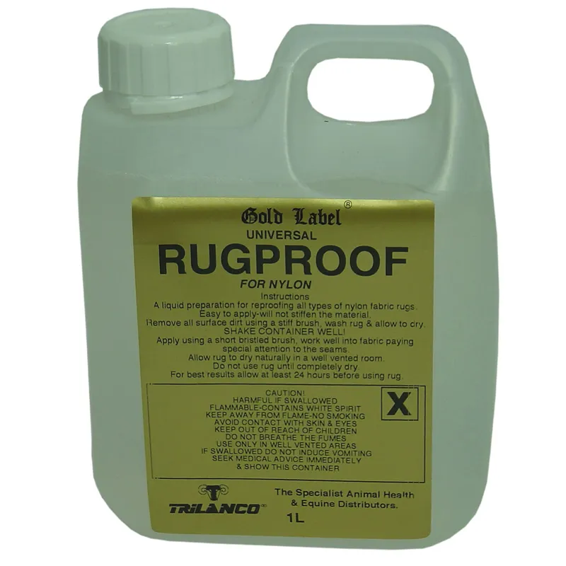 Gold Label 1lt Nylon Rugproof in Gold